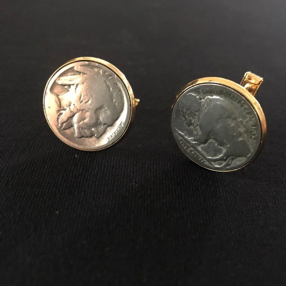 Vintage Indian Head Nickel Cufflinks